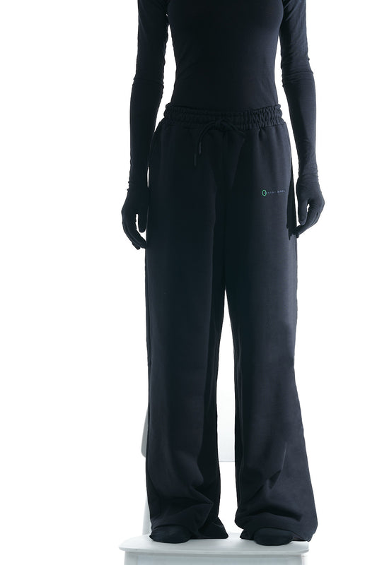 Pants "Otsukimi Doodle" in Ash Black