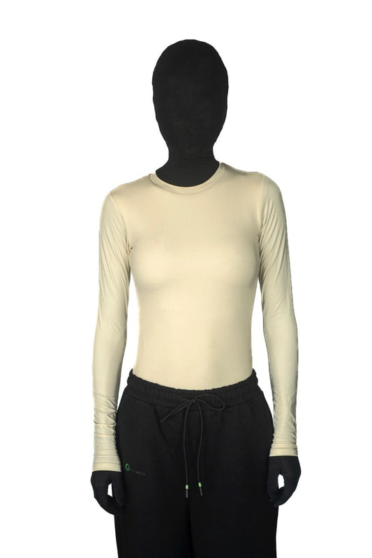 Longsleeve Body "Void" in Stone Beige